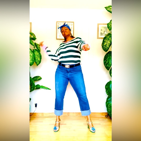 ✨ Antrhopologie✨ Raffia Chunky Sandals W/Corked Heels & Floral Accent - Picture 14 of 16